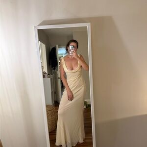 Reformation Butter Yellow Cavallo Dress